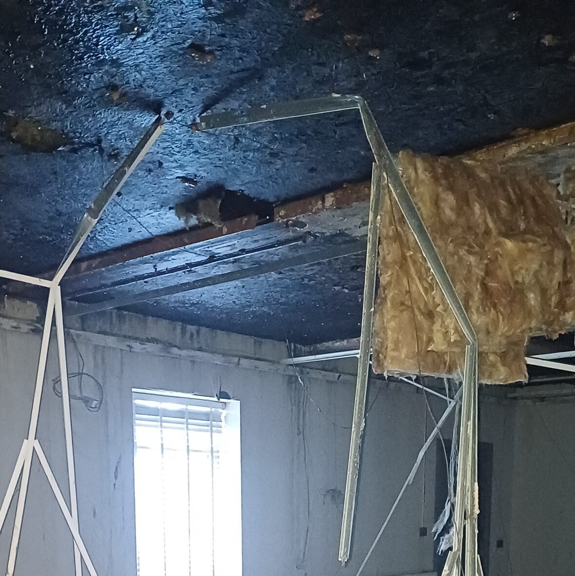 Fire damage Listowel Community College fire damage Listowel Community Centre 1