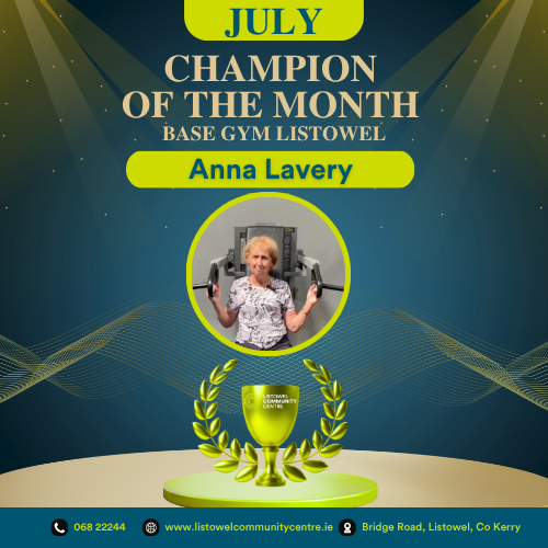 Champions of the Month_BASE Gym Listowel_July Champion of the Month